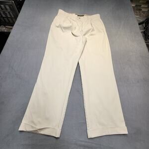 Vintage Dockers Pants Mens 34x29 Beige Straight Leg Khaki Pleated